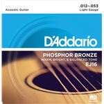D'Addario And Co EJ16 Phosphor Bronze Light 12-53