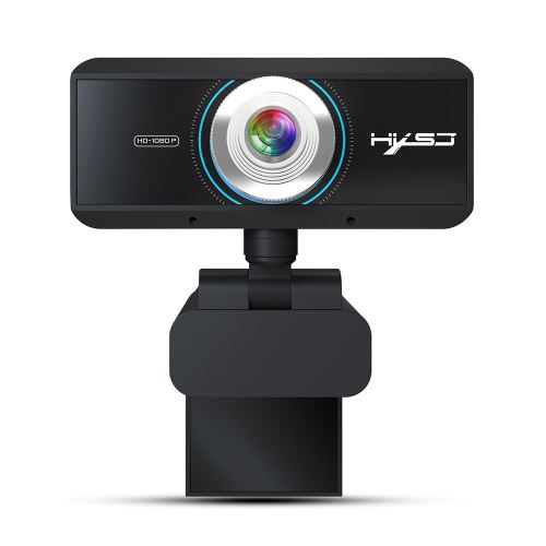 HXSJ S4 HD 1080P Webcam Mise au point manuelle Caméra d'ordinateur Microphone intégré Appel vidéo -Noir