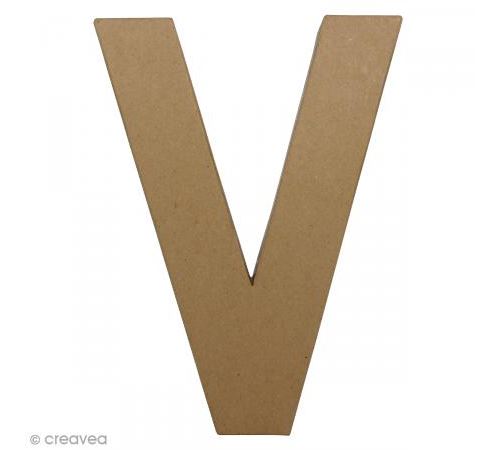 Lettre fantaisie V - 21,5 x 30 cm