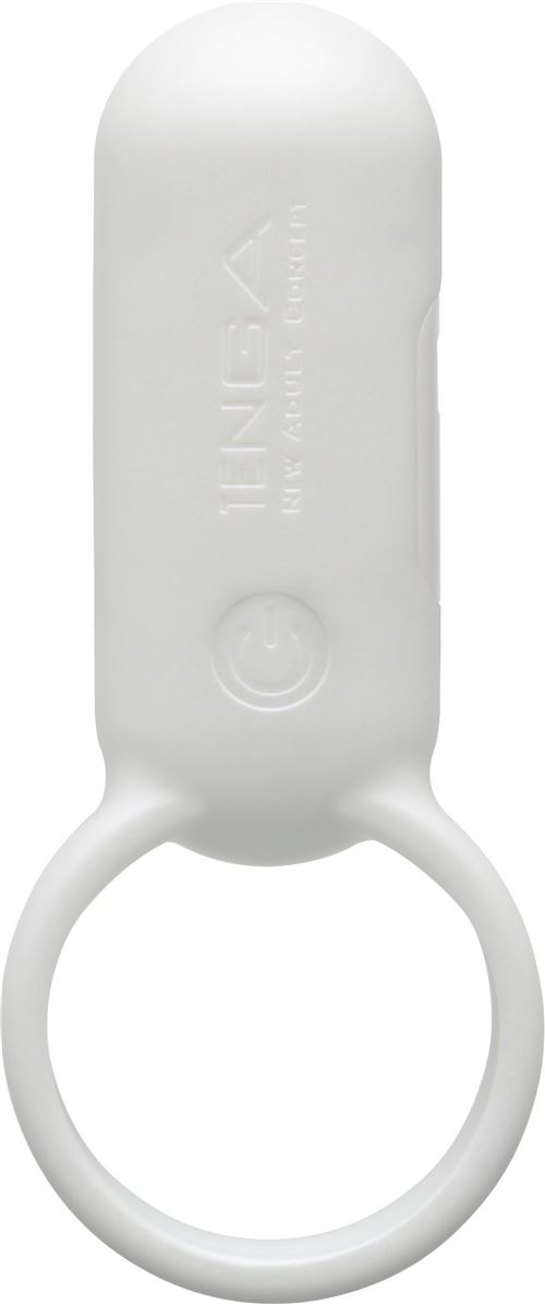 TENGA Smart Vibe Ring - Anneau Vibrant Ergonomique Stimulateur de Clitoris en Silicone Hypoallergénique, 5 Vitesses & 2 Modes de Vibrations, Blanc