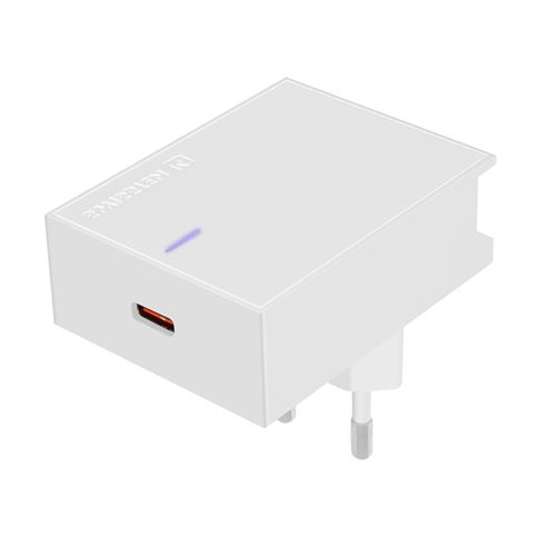 Chargeur Secteur USB type C 20W Power Delivery Recharge Rapide Swissten Blanc