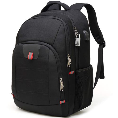 Antivol Sac à Dos Ordinateur Portable 17.3 Pouces Homme Imperméable Sac a Dos PC Portable Sac à Dos Grande Capacité Sac à Dos de