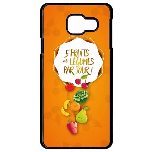 Coque Samsung Galaxy A3 2016 5 Fruits Et Legumes Fond Orange