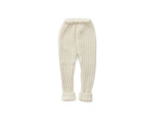 Oeuf Baby Clothes - Pantalon Côtelé blanc Alpaga 6M