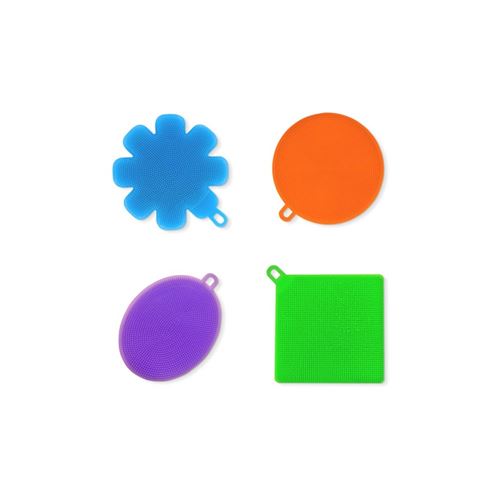 Lot de 4 éponges en silicone multi-usages