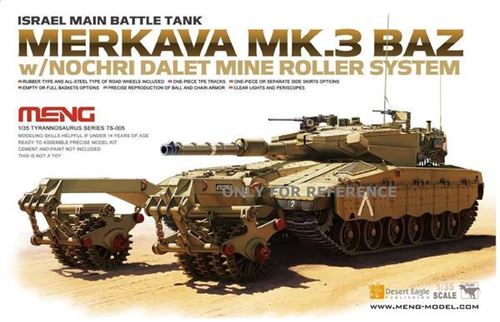 Israel Main Battle Tank Merkava Mk.3 Baz - 1:35e - Meng-model 