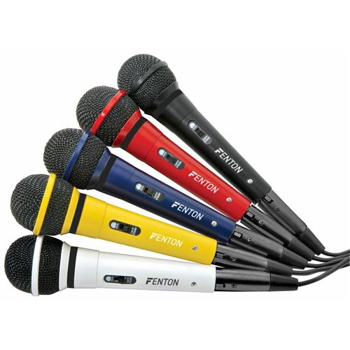 Fenton DM120 - Set de 5 Microphones Filaires 5x3 Mètres, Fréquences 100 - 10000 Hz État correct - N/A reconditionné disponible sur Fnac
