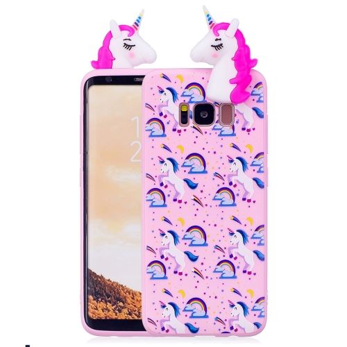 Galaxy S8 Coque Protection TPU Licorne 3D Magenta ALS52665