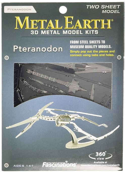 Metal Earth 5061102 - Maquette 3D - Dinosaures - Ptéranodon Squelette - 2 pièces