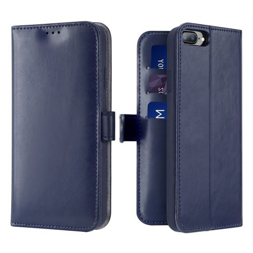 Etui en PU avec bleu pour votre Apple iPhone 7 Plus/8 Plus 5.5 pouces