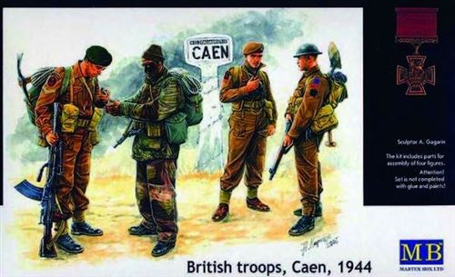 Britische Truppen Caen 1944 - 1:35e - Master Box Ltd.