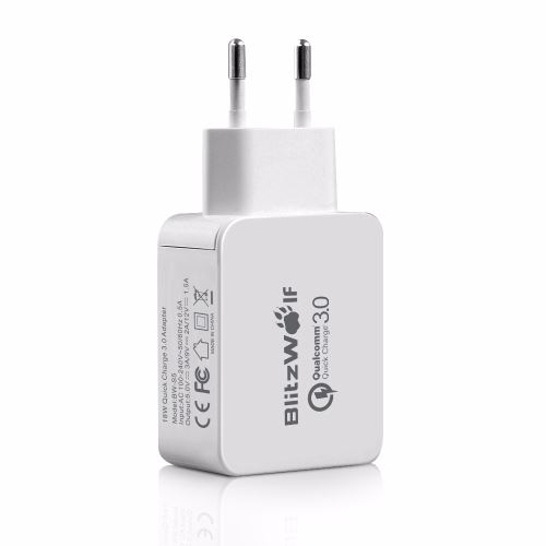 TEMPSA BlitzWolf 18W QC3.0 USB Chargeur de Téléphone EU