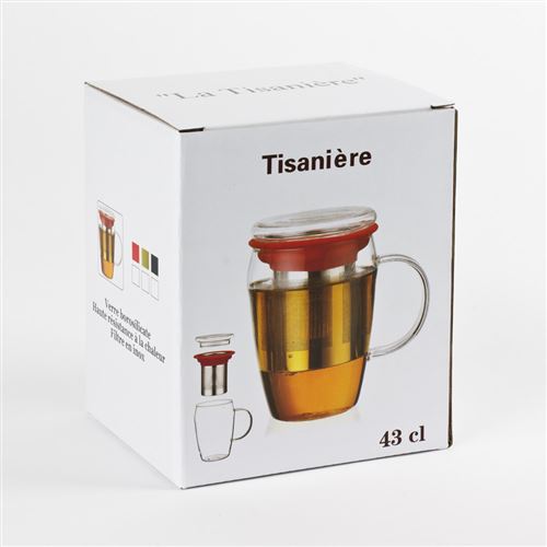 Cadeaux BTOB, primes : Mug à Thé de 450 ml avec Infuseur en Verre