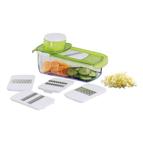 Livoo Mandoline 5 lames avec bac récupérateur Vert