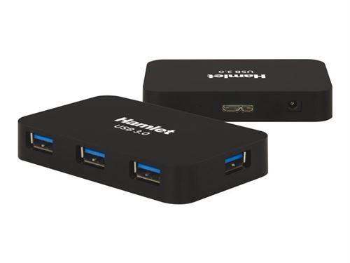 Hamlet XHUB430BKPW - concentrateur (hub) - 4 ports