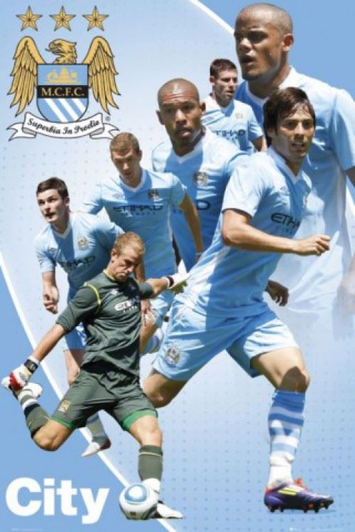 Football Poster - Manchester City, Players 11/12 (91x61 cm)