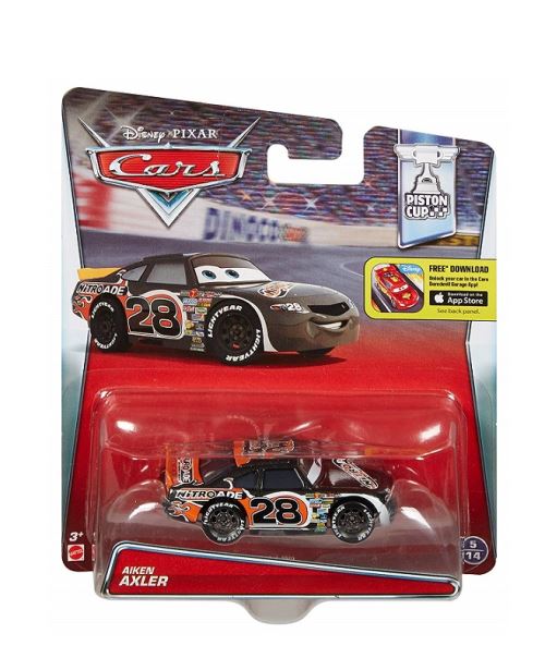 Voiture noir disney cars piston cup aiken axler vehicule miniature n°5 ref:g15