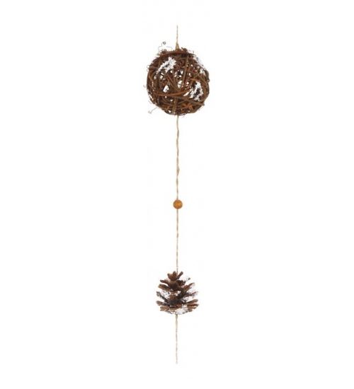 Small Foot pendentif de décoration de Noël avec pomme de pin 2 pièces