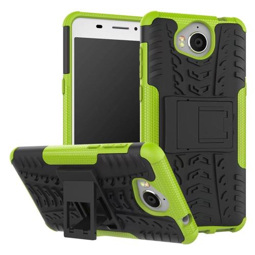 Coque Anti Choc Pour Huawei Y6 2017 Modèle Spider - Vert
