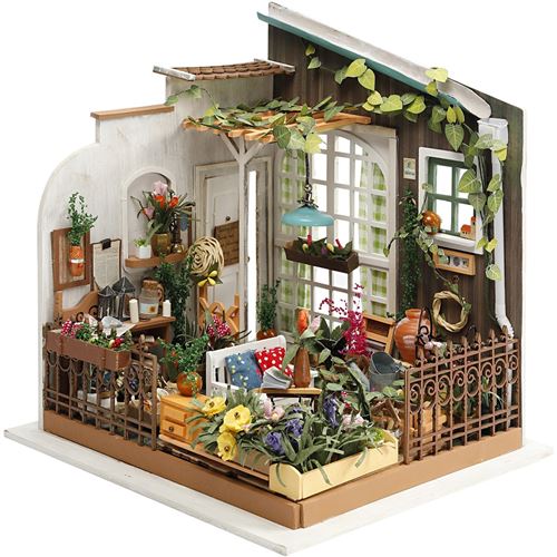 Creotime DIY Ensemble de bricolage miniature pour la salle de jardin 21 x 19 cm