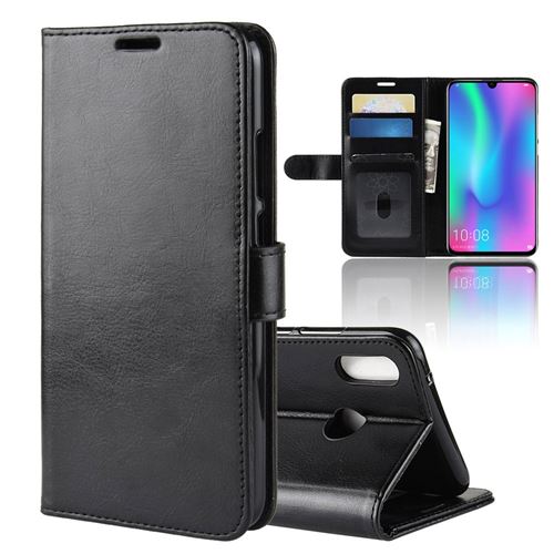 Etui en PU noir pour Huawei Honor 10 Lite/P Smart (2019)