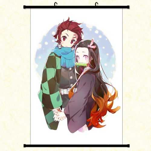 Poster en toile étanche avec cadre en PVC - Demon Slayer (#770),30X45 CM