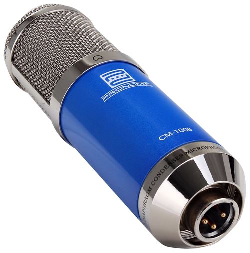Pronomic CM-100R Studio microphone condensateur rouge SET incl