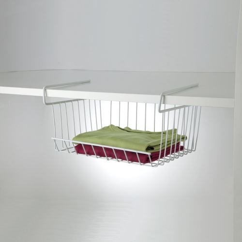 Panier filaire blanc à suspendre petit modèle