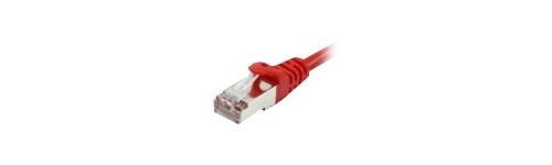 equip Pro - Cordon de raccordement - RJ-45 (M) pour RJ-45 (M) - 3 m - paire torsadée écrantée (F/UTP) - CAT 5e - moulé, bloqué - rouge