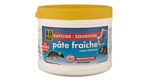Raticide komax pâte fraiche - 150 gr - xp150