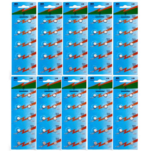 Lot de 100 Piles bouton plates Type AG4/G4 1,5V compatibles LR626 LR626SW 377A SR 626 SR377 G4 - Visiodirect -