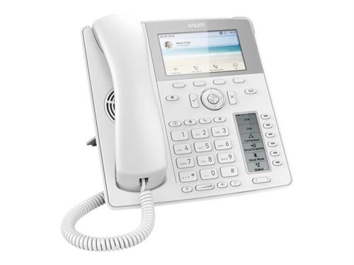 snom D785 - Téléphone VoIP - avec Interface Bluetooth - (conférence) à trois capacité d appel - SIP - 12 lignes - blanc