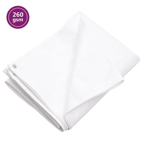 Vidaxl Blanc Bâche Pehd 2X3 M - Image 3