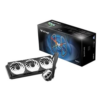 Sapphire Nitro+ S360-A - Vloeistofkoelsysteem processor - afmeting radiator: 360 mm - (voor: AM4, LGA1150, LGA1151, LGA1152, LGA1155, LGA1156, LGA1200, LGA2011, LGA2066, LGA1700) - 120 mm - 1