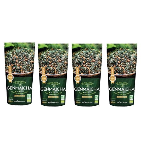 Thé vert bio japonais Genmaicha - Sencha & riz grillé
