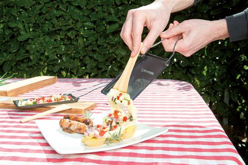 Emerio Raclette Grill Fondue 3 En 1 - Pour 8 Personnes - Appareil à Raclette Multifonction