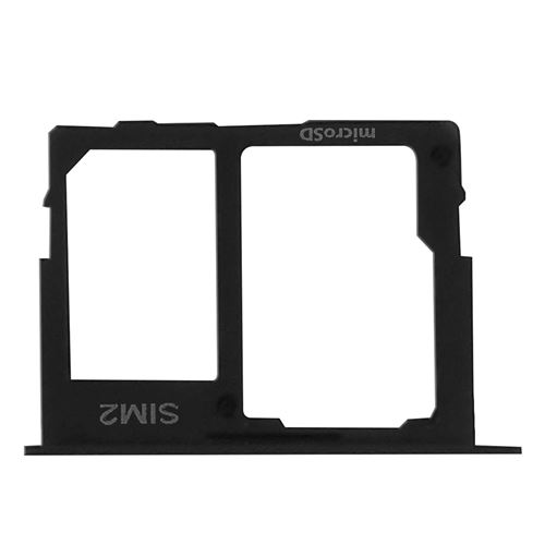 Tiroir Carte pour Samsung Galaxy A41 Nano SIM et Micro SD de remplacement Noir Clappio