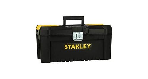 Stanley stst1-75518 boite à outils plastique avec 2 organiseurs sur le couvercle - plateau porte-outils - larges attaches métalliques - cadenassable -