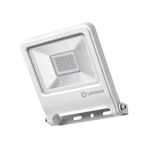 LEDVANCE Projecteur extérieur LED - 30 W - 2400 lm - IP65 - Aluminium - Blanc}