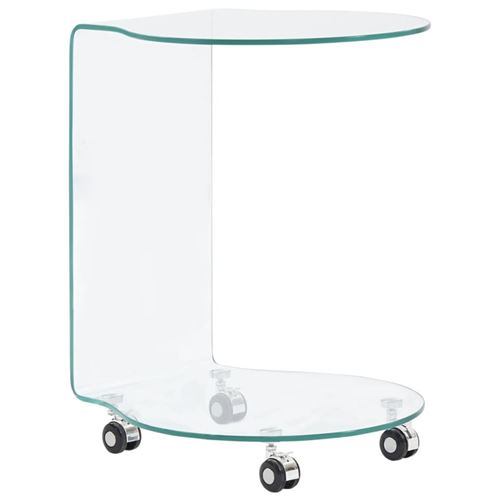 vidaXL Table basse 45 x 40 x 58 cm Verre trempé