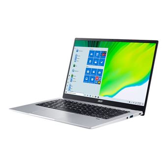 Acer Swift 1 SF114-34 - Intel Celeron - N4500 / 1.1 GHz - Win 11 Home - UHD Graphics - 8 Go RAM - 256 Go SSD - 14" IPS 1920 x 1080 (Full HD) - Wi-Fi 6 - Argent pur - clavier : Suisse Allemand