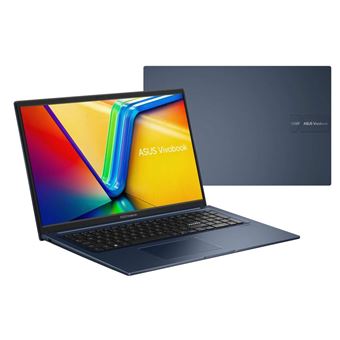 ASUS VivoBook 17 X1704VA-AU815W - Conception de charnière à 180 degrés - Intel Core 5 - 120U / jusqu'à 5 GHz - Win 11 Home - Intel Graphics - 16 Go RAM - 512 Go SSD NVMe - 17.3" 1920 x 1080 (Full HD) - Wi-Fi 6, Bluetooth - bleu calme - 1