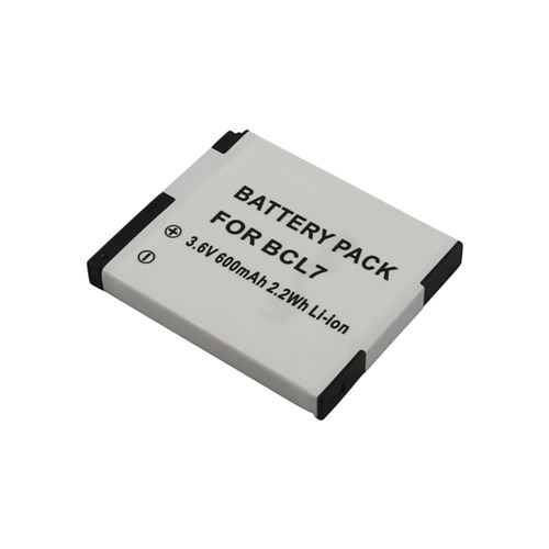 AVIZAR Batterie 600mAh pour Appareil Photo Panasonic DMC-F5 3,6V Li-ion Blanc