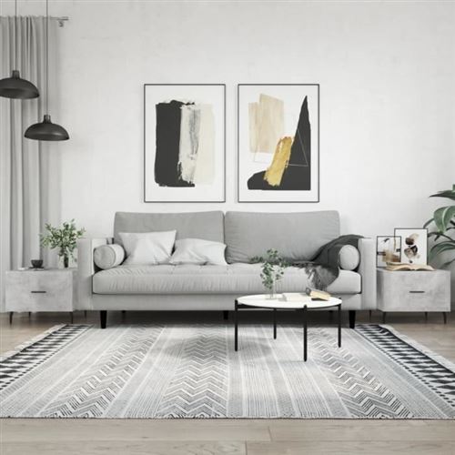 Vidaxl Gris Tables Basses - Béton - Image 3