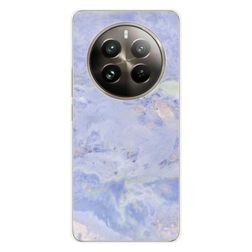 Coque en silicone imprimée compatible Realme 12 Pro 5G 12 Pro Plus 5G Marbre Bleu