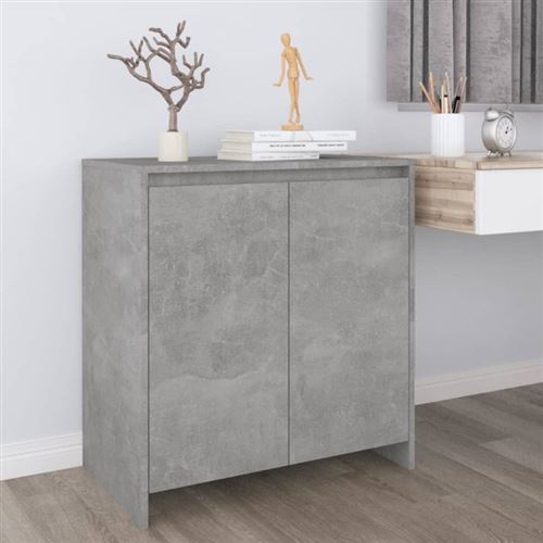 VIDAXL - Buffet - Gris béton - 70x41x75 cm - Image 2
