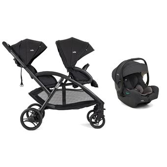 Poussette DUO EVALITE double I-gemm Shale JOIE Noir