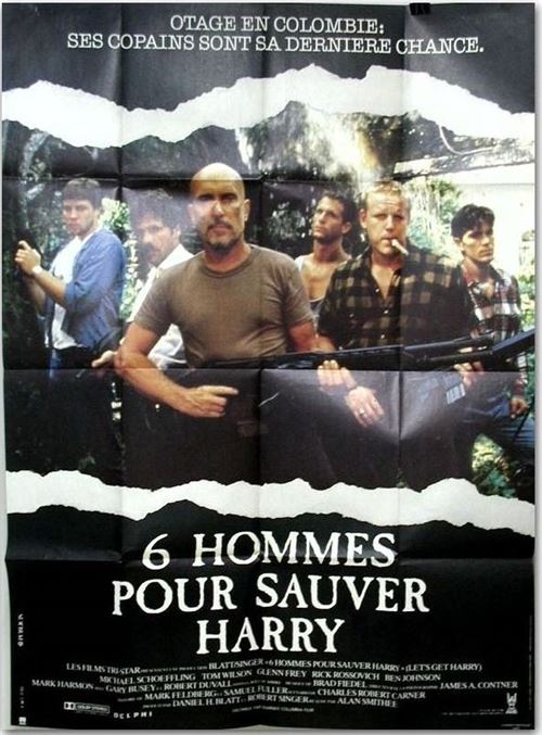 Affiche de Cinéma Originale - 6 Hommes pour sauver Harry - 1986 - Robert Duval - 116x156cm