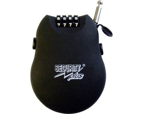 Security Plus RB76-2 Câble antivol noir fermeture à combinaison