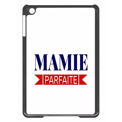 Coque tablette My-Kase pour iPad mini 2 - mamie parfaite fond blanc - Plastique Noir